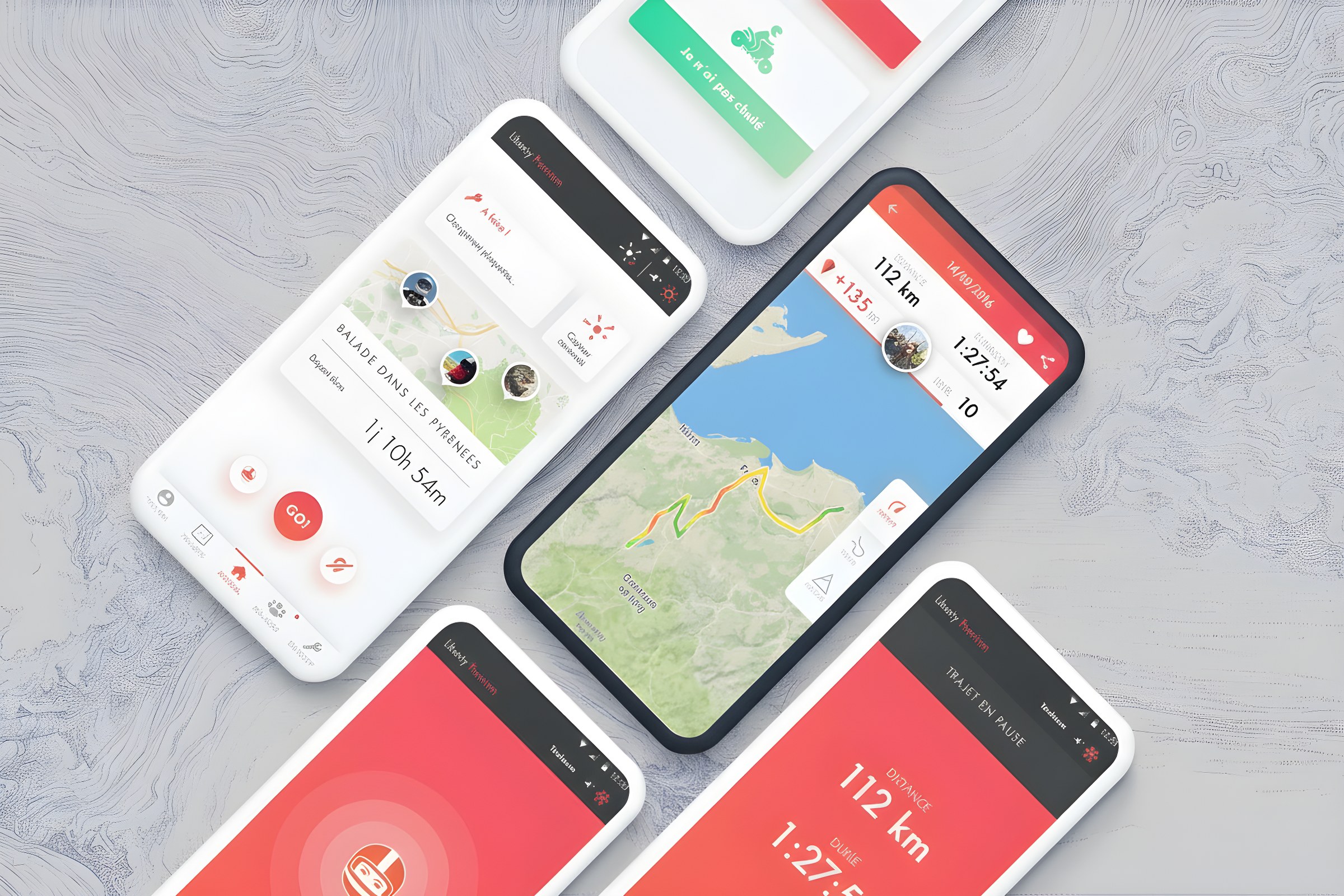 Liberty Rider — app screens